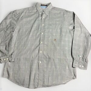 Tommy Hilfiger Multicolor Plaid Button Up Long Sleeve Mens Dress Shirt Sz(L)